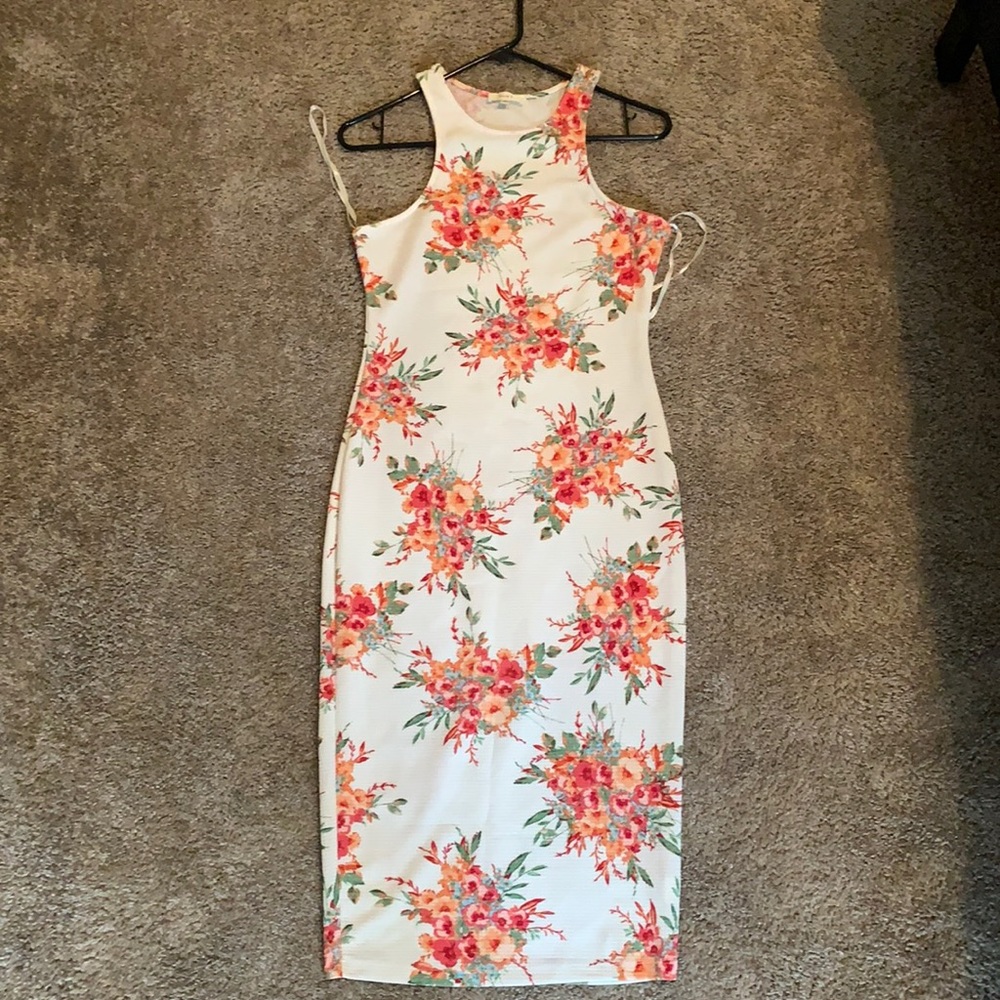 Floral bodycon dress